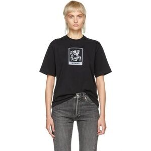 VETEMENTS Horoscope T-shirt Aquarius Black printed XS oversized denma FW19